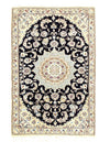 Fine Hand Knotted Silk & wool Persian Nain 2'11'' X 4'6''