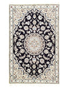 Fine Hand Knotted Silk & wool Persian Nain 2'11'' X 4'8''