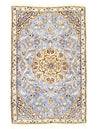 Fine Hand Knotted Silk & wool Persian Nain 2'11'' X 4'8''