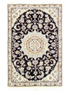 Fine Hand Knotted Persian silk & wool Nain 2'11'' X 4'4''