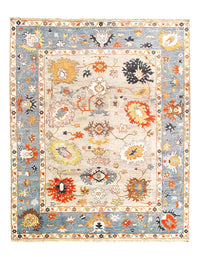 Fine Hand Knotted oushak design 8' 2''X 10'