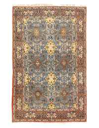 Fine Hand knotted Persian Vintage Isfahan rug 4'5'' X 6'11