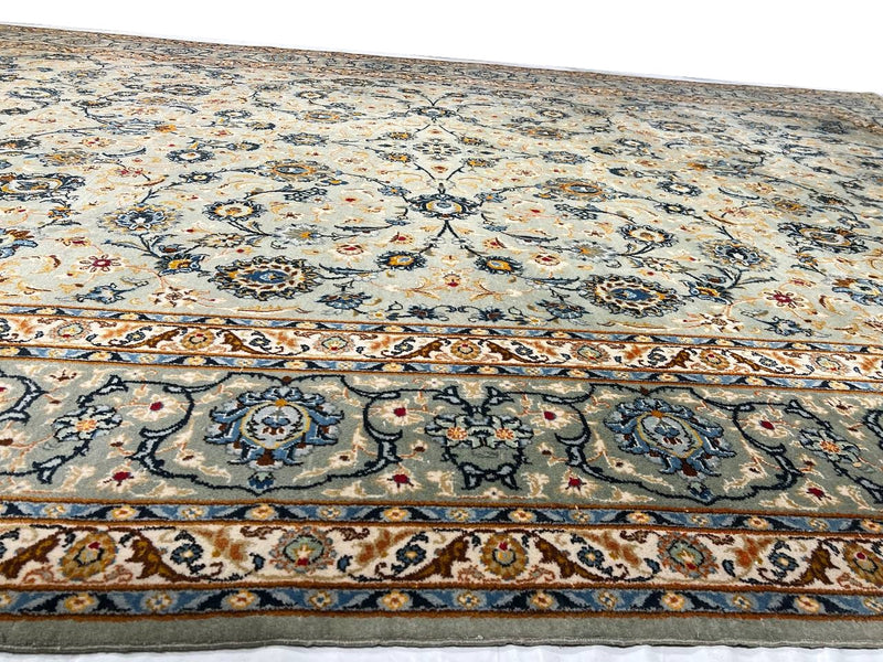 Fine Hand Knotted Persian Vintage Kashan 9'8'' X 13'6''