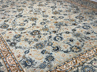 Fine Hand Knotted Persian Vintage Kashan 9'8'' X 13'6''