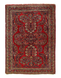 Antique Persian Sarouk Rug 3'4'' X 4'8''