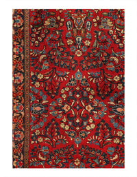 Persian Hand Knotted Antique sarouk 2'6'' X 6'6''