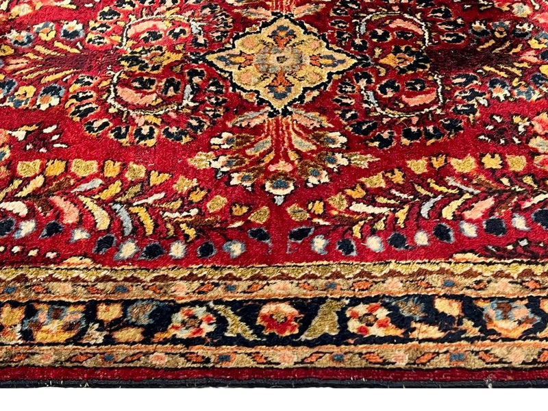 Persian Hand Knotted Antique sarouk 2'5'' X 6'3''