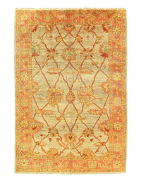 Beige Fine Turkish Oushak 6' X 9'