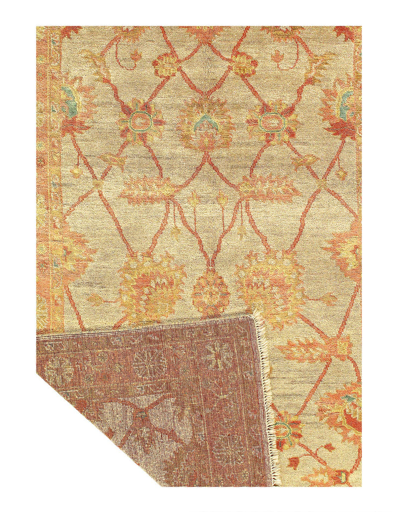 Beige Fine Turkish Oushak 6' X 9'