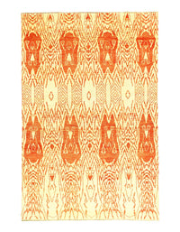 Biege Modern Ikat 6' X 9'