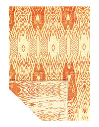 Biege Modern Ikat 6' X 9'