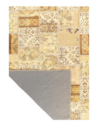 Ivory Hand Knotted Turkish Patchwork 6' X 9'