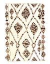 Fine Moroccan Design Hand-Knotted Rug - 6'4" x 9'