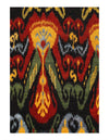 Black Multi color Ikat Design 6' X 9'