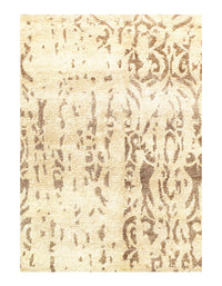 Ivory Modern Bamboo silk rug 6' X 9'