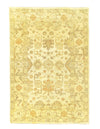 Ivory hand Knotted Oushak design 6' X 9'