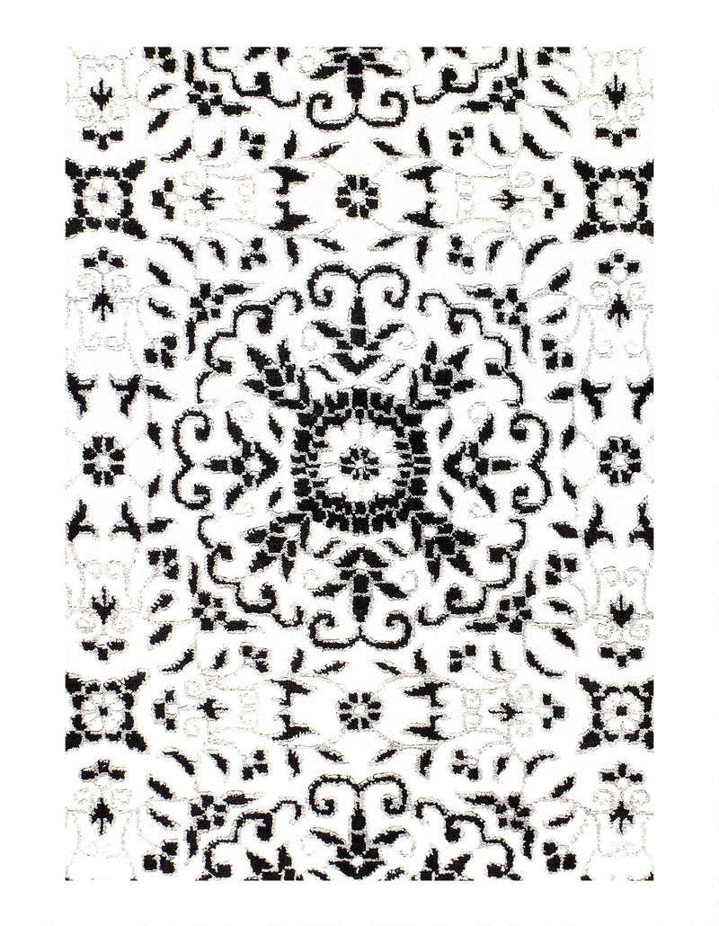 Gray Color Hand Knotted Modern Rug 5'11'' X 8'11''