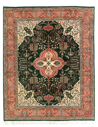 Fine hand Knotted Pak Tabriz Design design 8'1'' X 10'1''