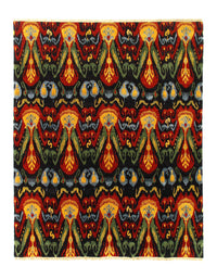 Ikat Modern Hand Knotted Rug - 8' X 9'9"