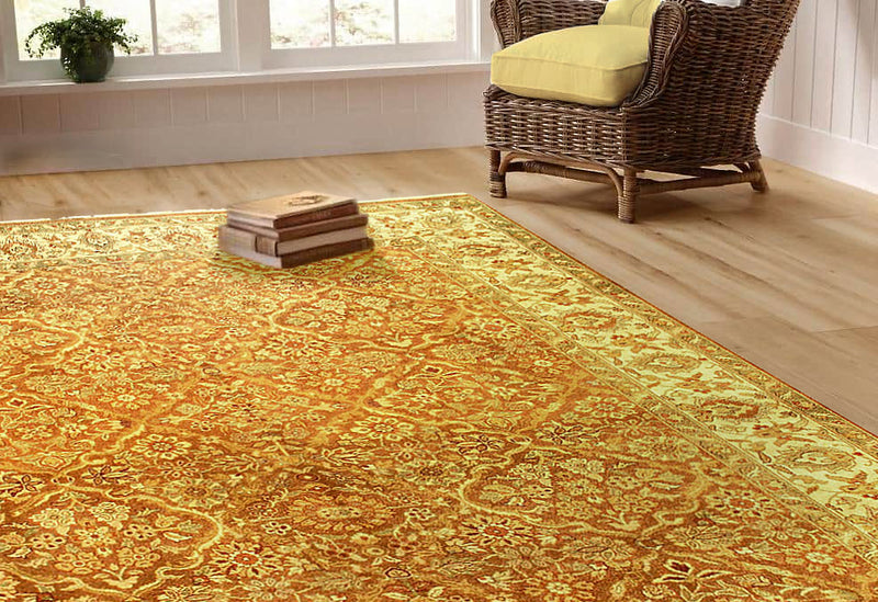 Agra Hand-Knotted Rug - 9' X 11'9"