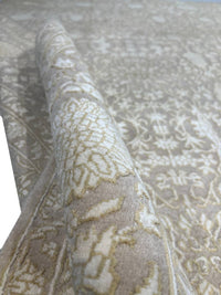 Indo Tabriz Design Hand-Knotted silk&wool - 8' X 10'