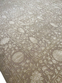 Indo Tabriz Design Hand-Knotted silk&wool - 8' X 10'