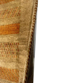 Gabbeh Loribaft Tan Wool Rug - 8' x 10'