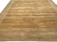 Gabbeh Loribaft Tan Wool Rug - 8' x 10'