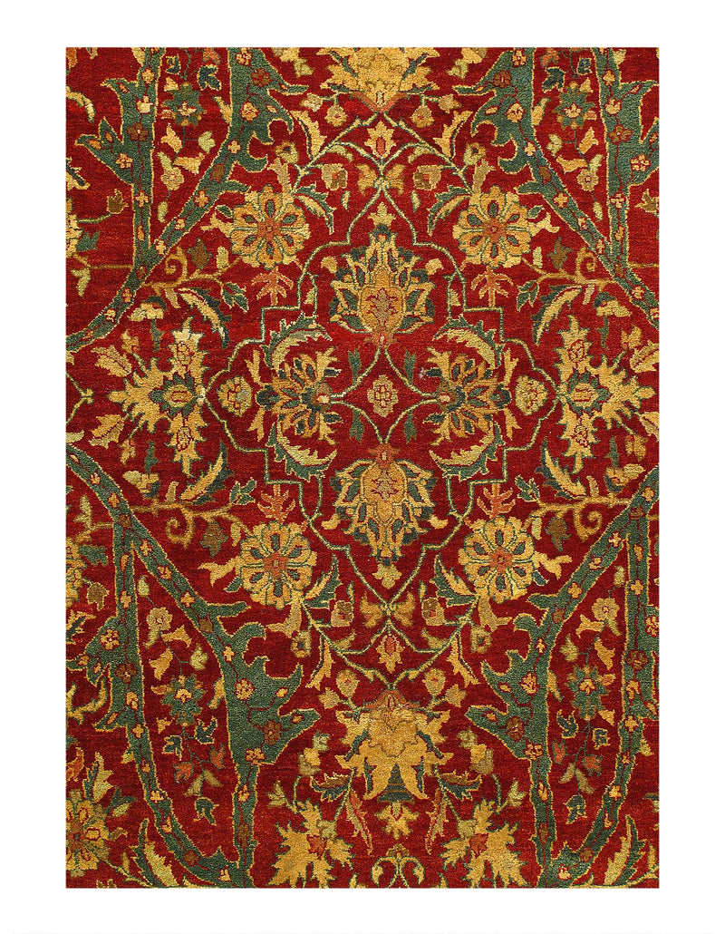 Fine Hand Knotted Agra rug 8' X 10'2''