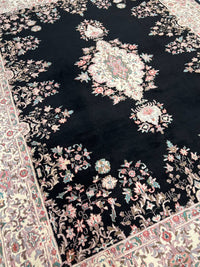 Fine Hand knotted Persian Kerman design 7'7'' X 9'8''