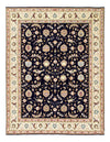 Super fine Hand Knotted silk & wool Persian Tabriz Design 6'8'' X 8'8''