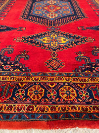 Fine Hand Knotted Persian Vintage Viess rug 7'11'' X 10'4''