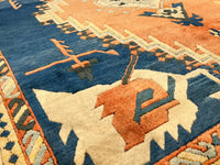 Fine Hand Knotted Vintage turkish serapi rug 8'4'' X 9'9''