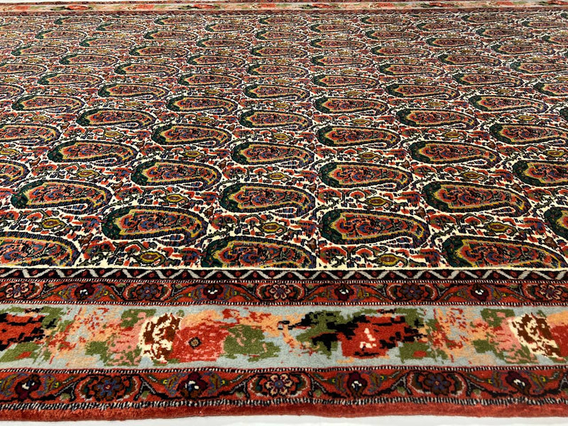 Fine Hand Knotted Persian Vintage Bidjar rug 6'11'' X 10'11''