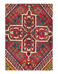 Fine Hand Knotted Persian Joshegan rug 7'6'' X 11'2''