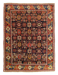 Navy Russian Kazak design rug 8' X 11'