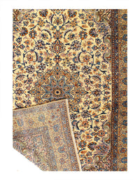 Fine Hand Knotted Persian Vintage Kashan 7'1'' X 10'3''