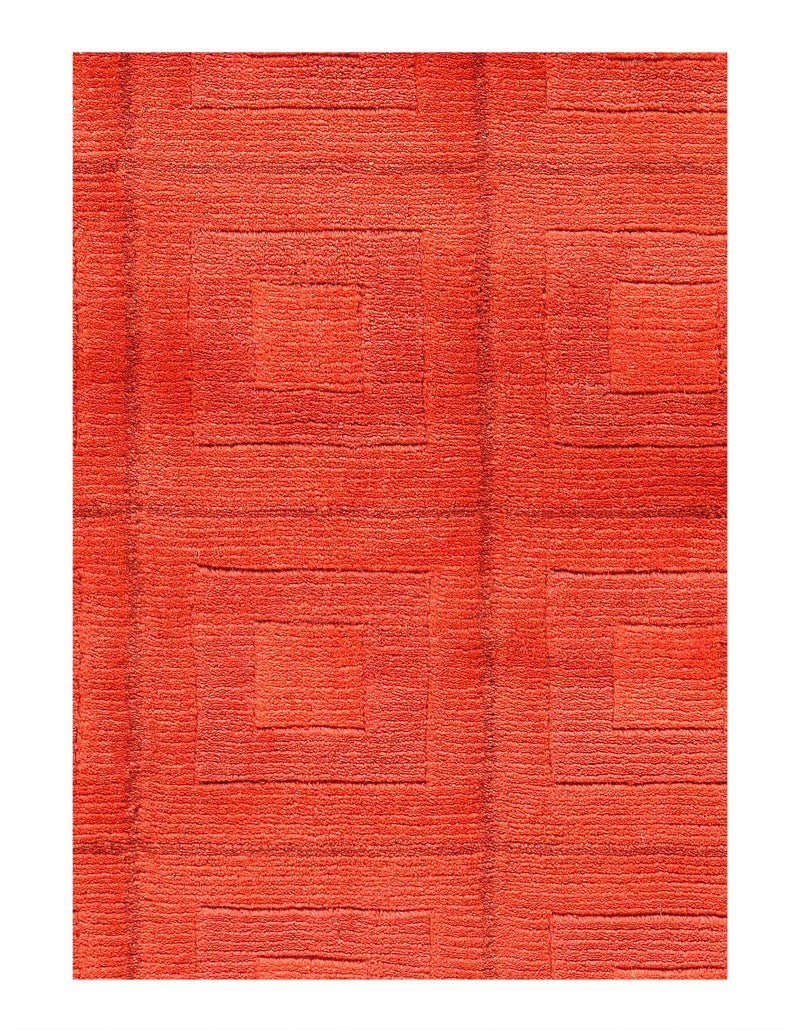 Fine Hand Knotted Overdyed Modern rug 4' X 6'