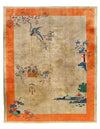 Chinese Antique Art Deco rug 9'X 11'4''