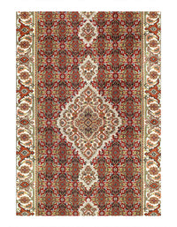 Fine Hand Knotted Silk & wool Tabriz Design Runner 2'8'' X 9'11''