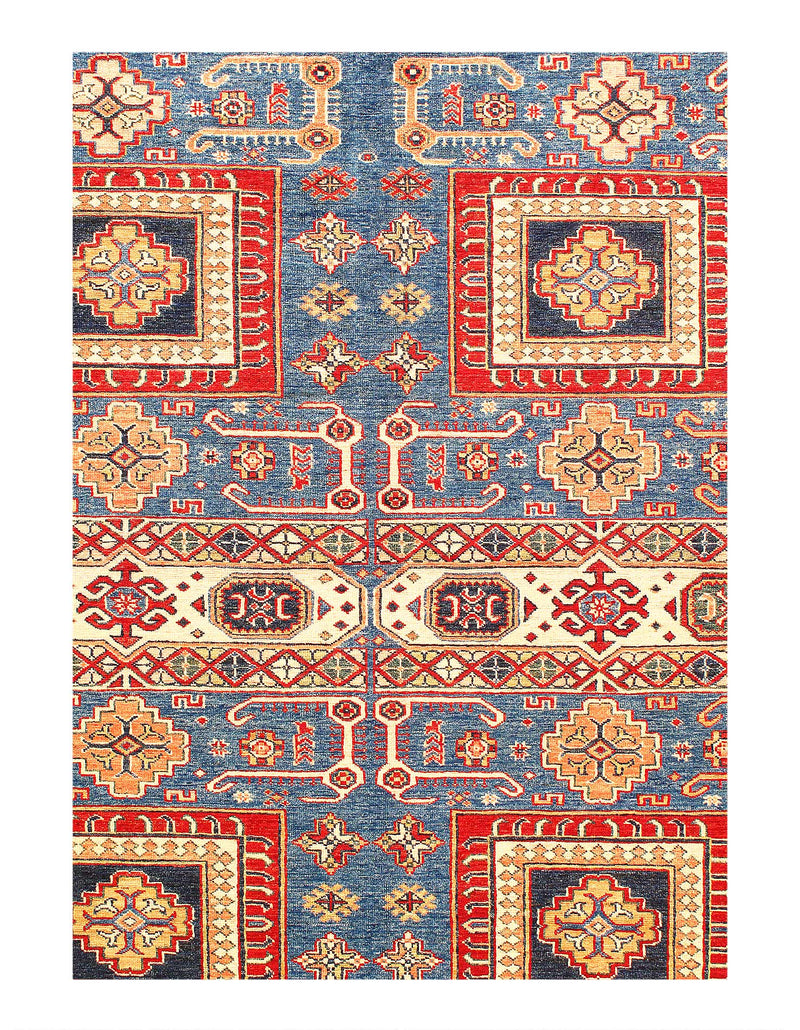 Fine Hand Knotted Kazak rug 8' X 10'