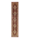Fine Hand Knotted Silk & wool Tabriz Design Runner 2'8'' X 14'