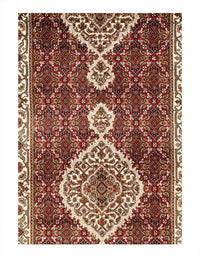 Fine Hand Knotted Silk & wool Tabriz Design Runner 2'8'' X 14'