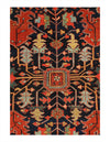 Navy Blue Persian Antique serapi rug 8'11'' X 12'1''