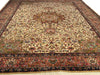 Fine Hand Knotted Vintage Persian Tabriz Design S/W rug 6'6'' X 9'11''