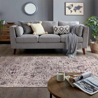 Gray Erased Modern Rug 6' X 9'