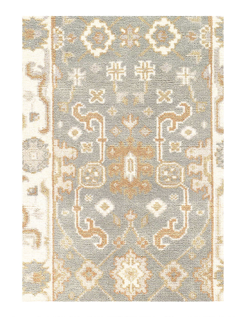 Fine Hand Knotted Oushak Runner 2'7'' X 8'