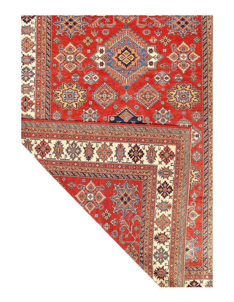 Fine Hand Knotted Kazak rug 9' X 12'2''