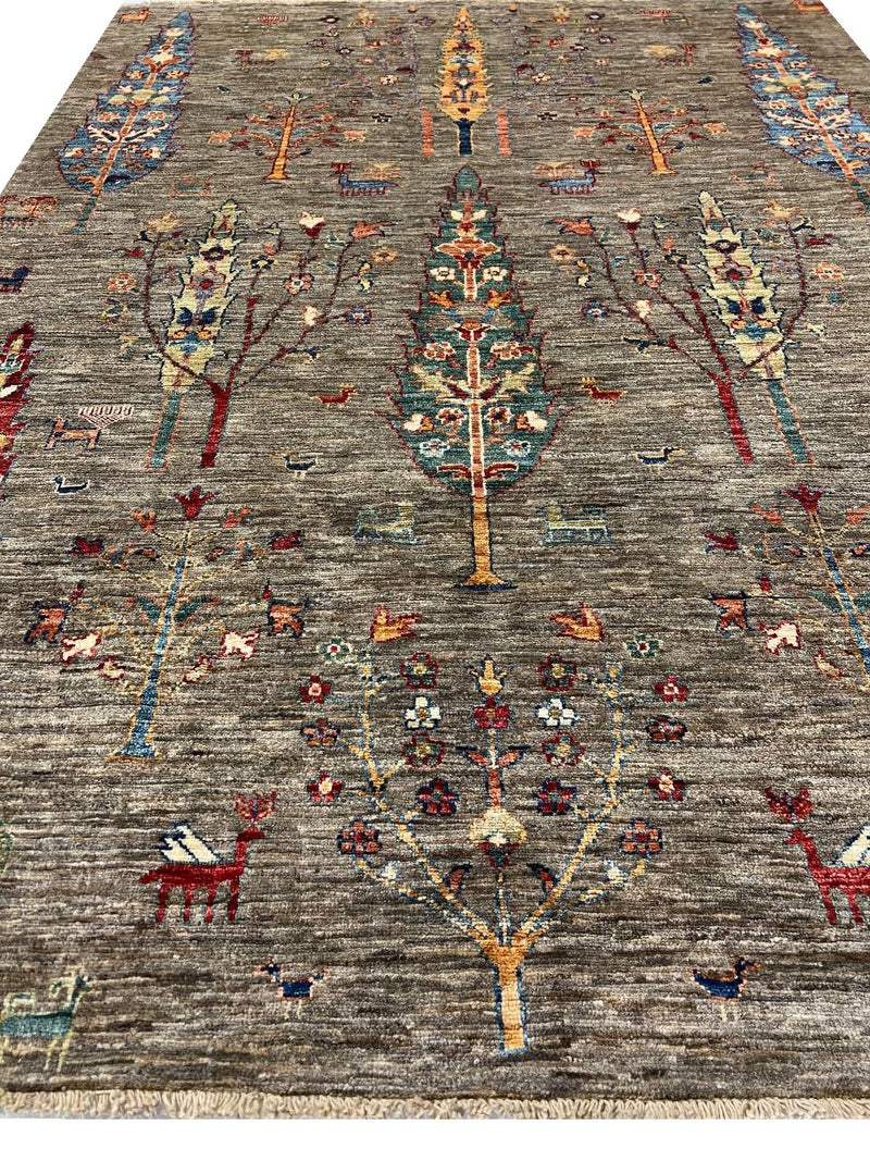 Fine Hand Knotted Kazak rug 4'11'' X 6'6''