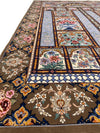 Super Fine Hand Knotted Persian silk & wool Isfahan Rug 4'7'' X 7'2''